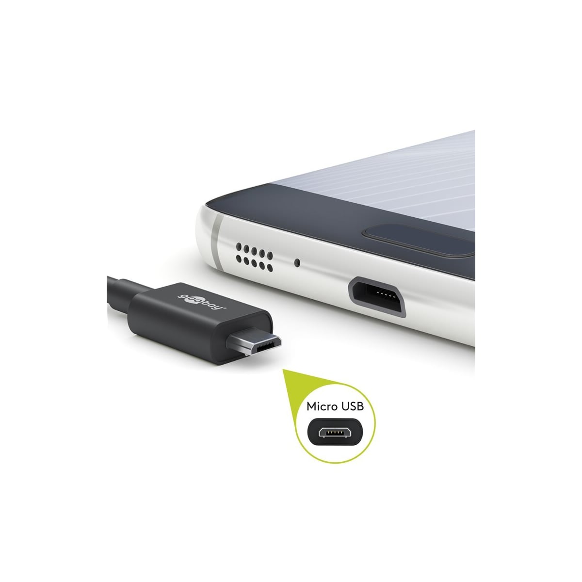 Hurtiglading og synkroniseringskabel mikro-USB