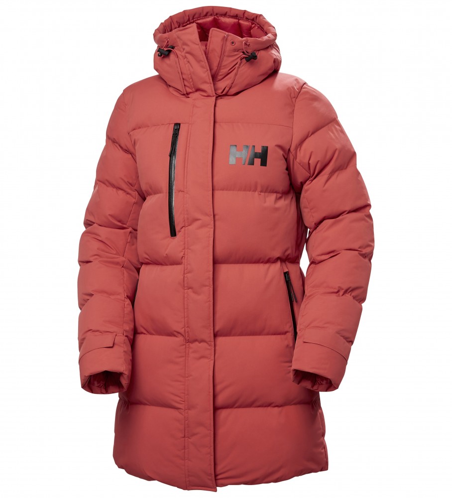 Casaco parka acolchoado Helly Hansen Adore na cor vermelha.