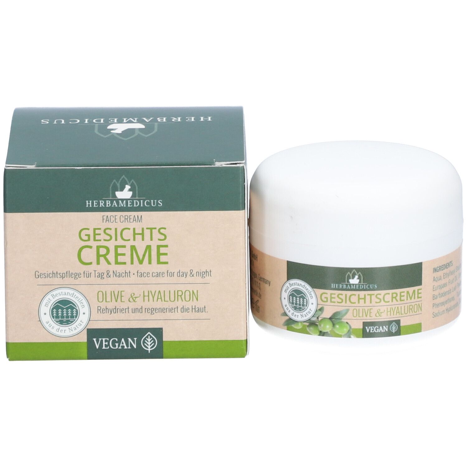 Herbamedicus Gesichtscreme Olive & Hyaluron