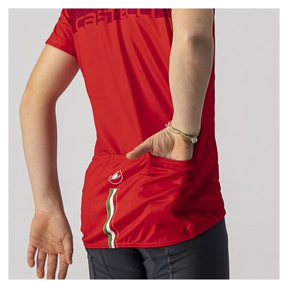 Maillot Enfant Castelli Neo Prologo Rouge