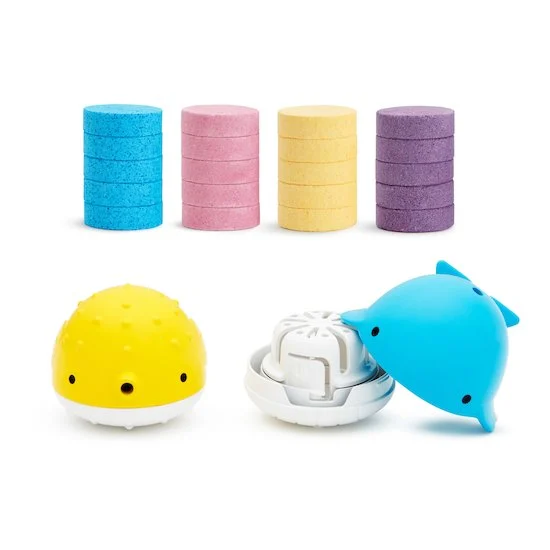 20 pastilles pour colorer le bain + 2 jouets de bain   de               Munchkin