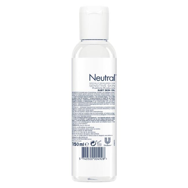 Neutral Baby Parfumvrij Huidolie Huidverzorging 150 ML