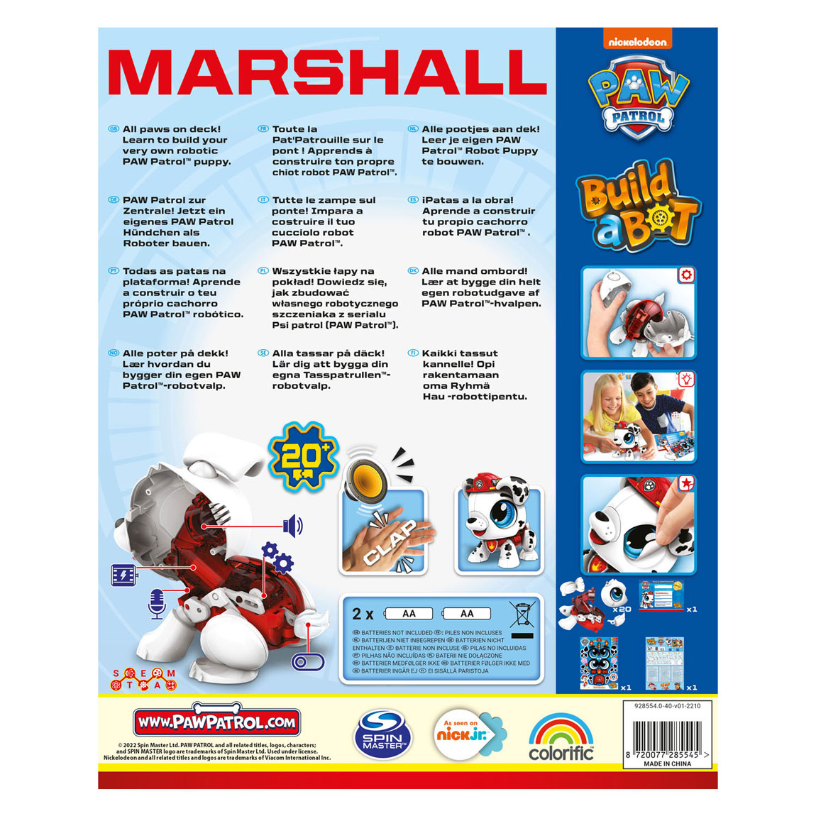 Build a Bot PAW Patrol Marshall - Interactieve Robot