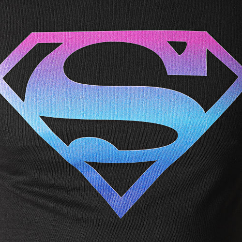 Tee Shirt Superman Gradient Logo Noir