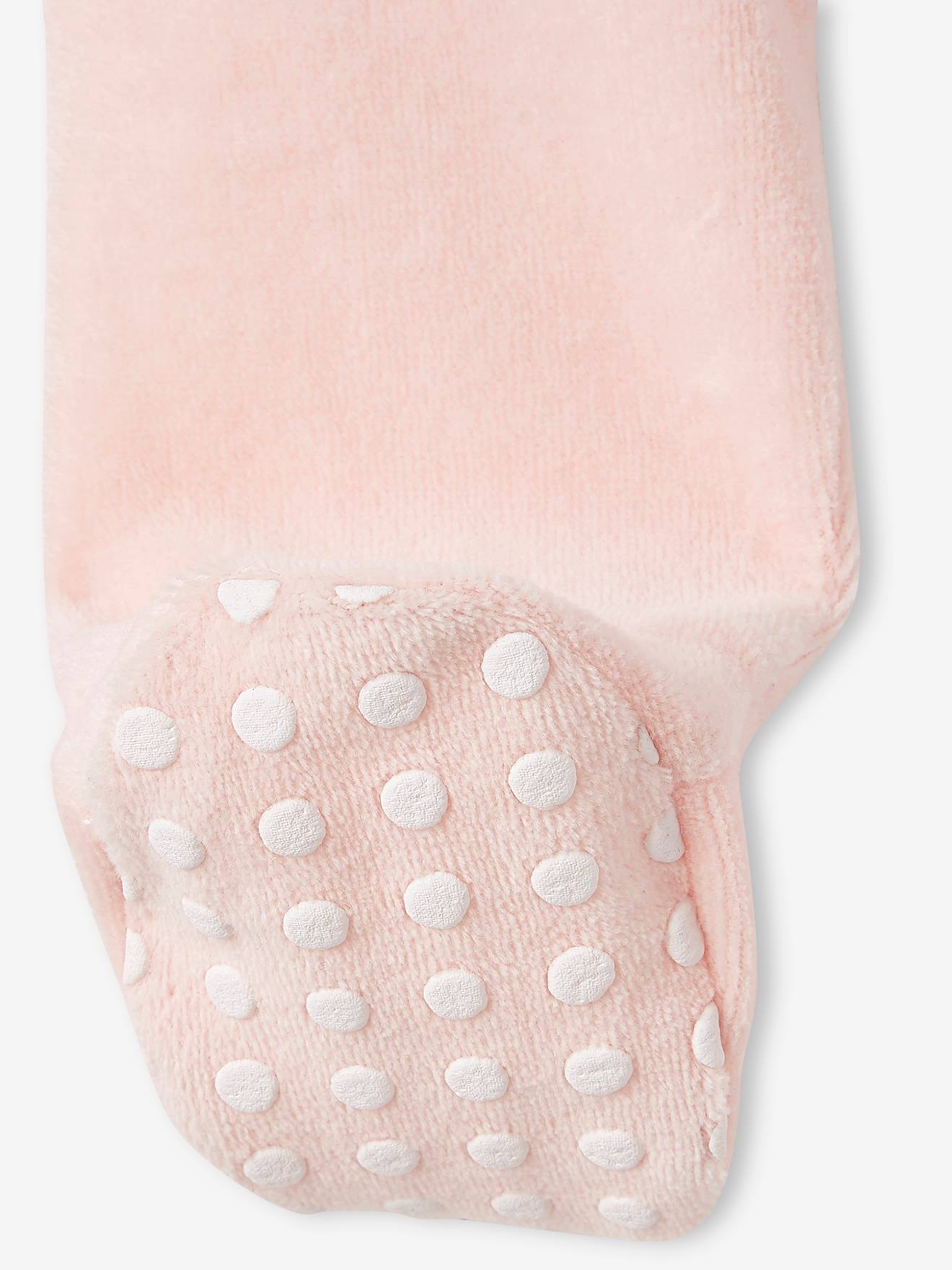 Conjunto para bebê DS® Marie The Aristocats: macacão, body e chapéu. Rosa escuro liso com estampas.