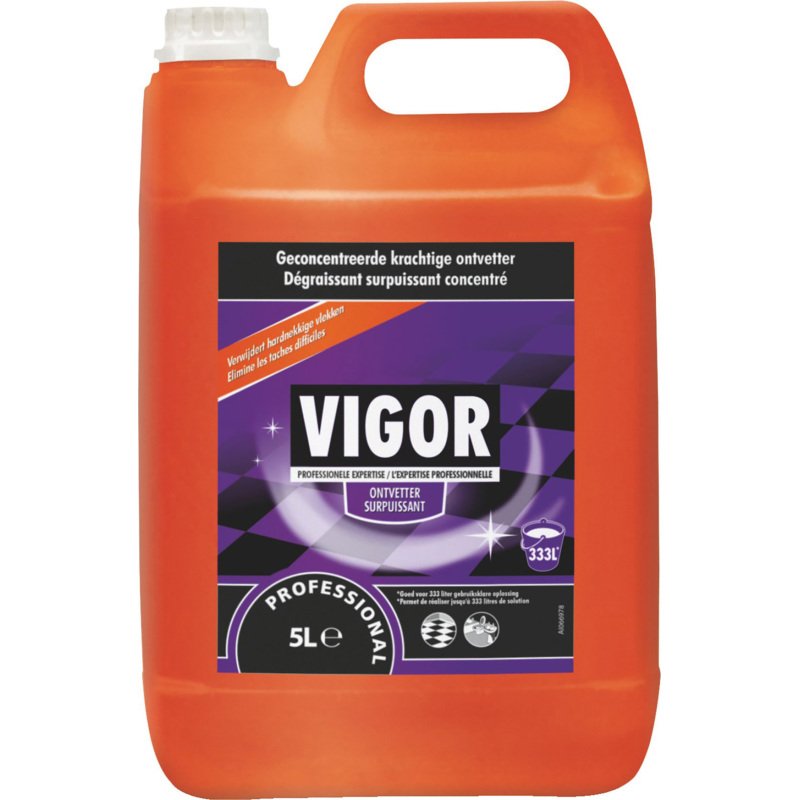 Nettoyant dégraissant multi-usages Vigor surpuissant - Bidon 5 L