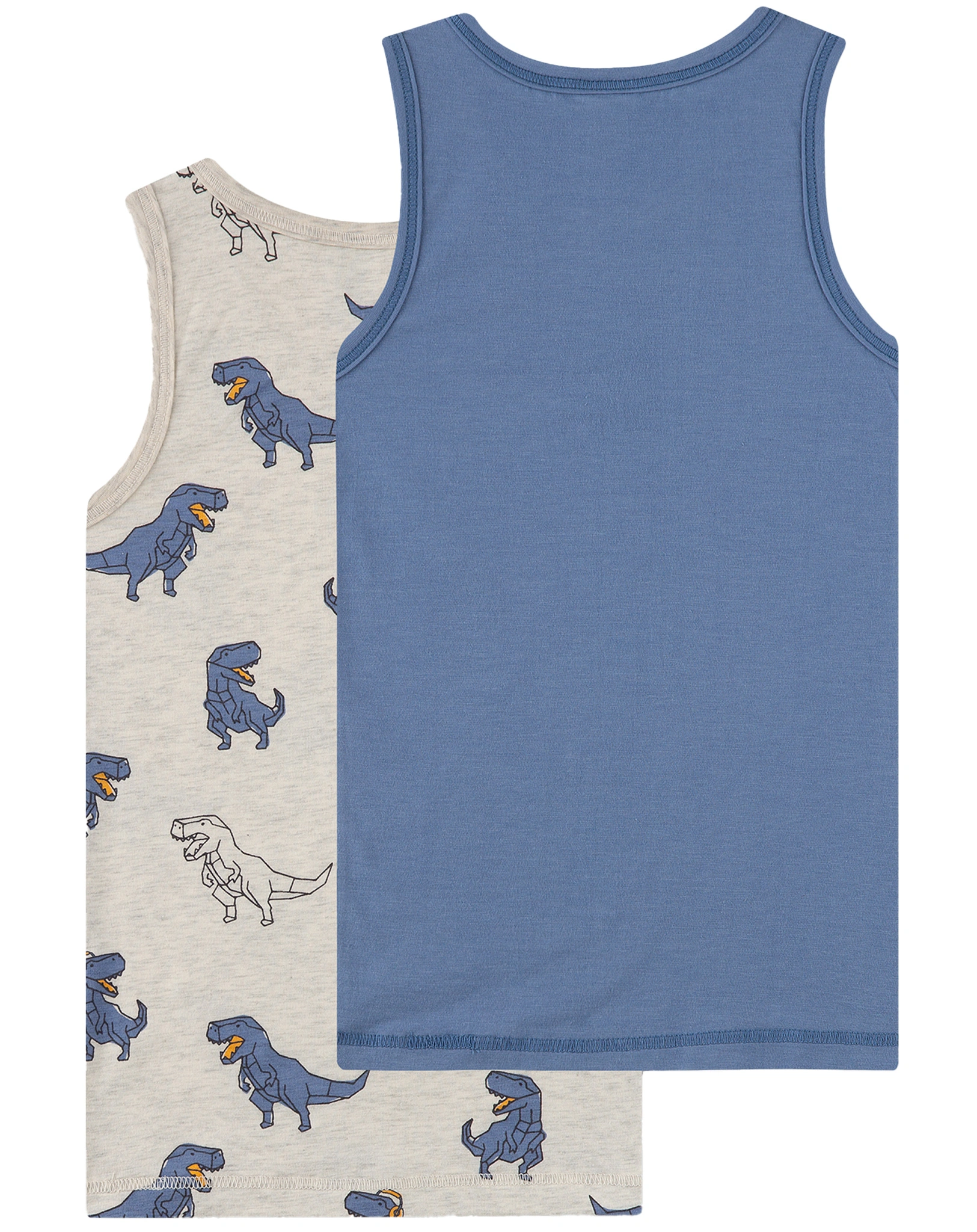 Unterhemd DINOS 2er Pack in grau melange