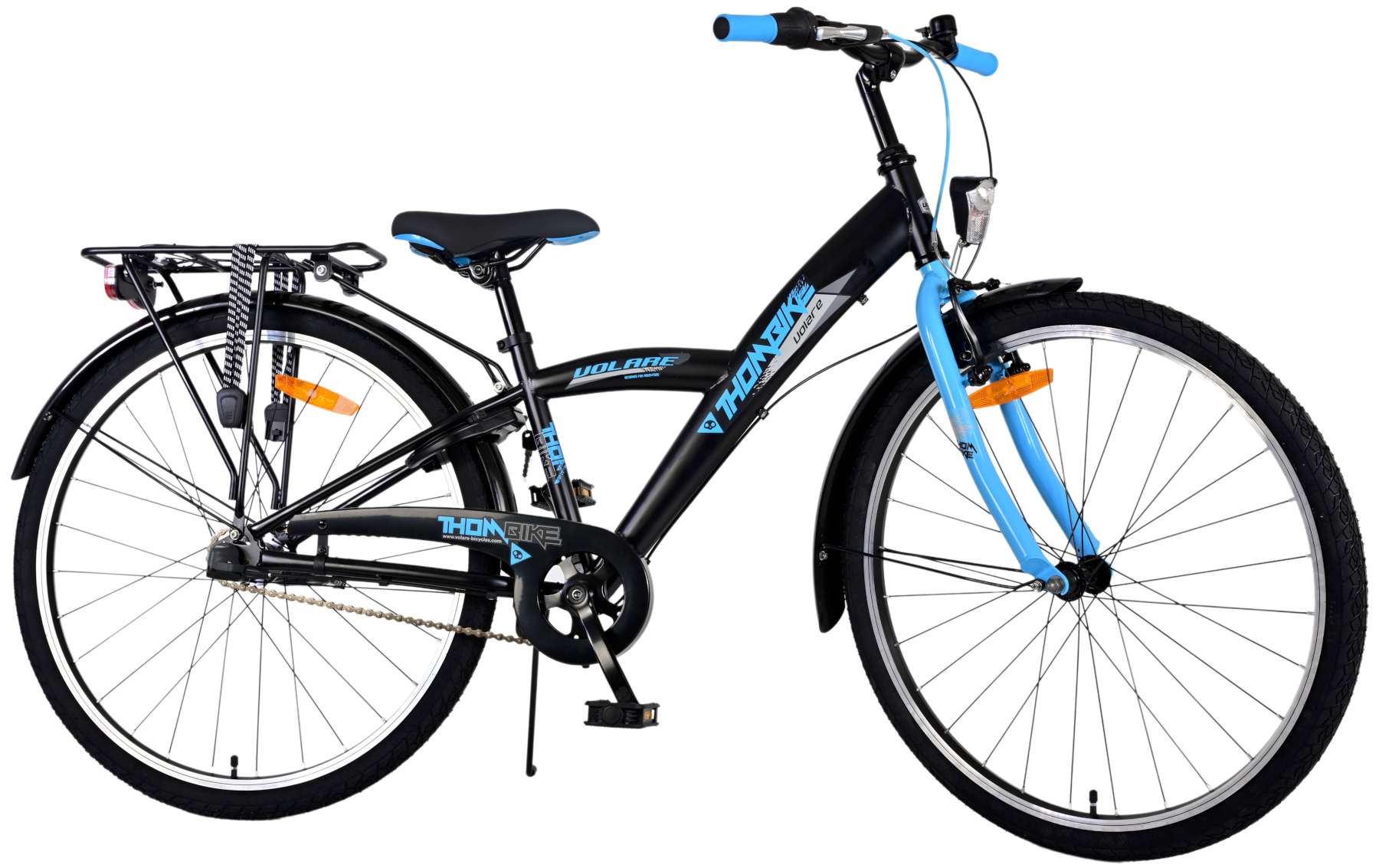 TPFSports Thombike Kinderfahrrad - Jungen - 26 Zoll - Rücktritt + Handbremse - 3 Gänge - Blau