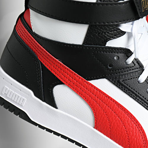 Baskets RBD Game 385839 Puma White Red Black Gold