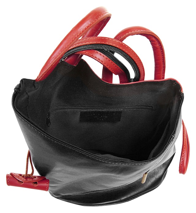 Samantha Look Cityrucksack echt Leder, Made in Italy