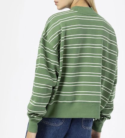Dickies Sweatshirt - Westover - Dark Ivy m. Streifen