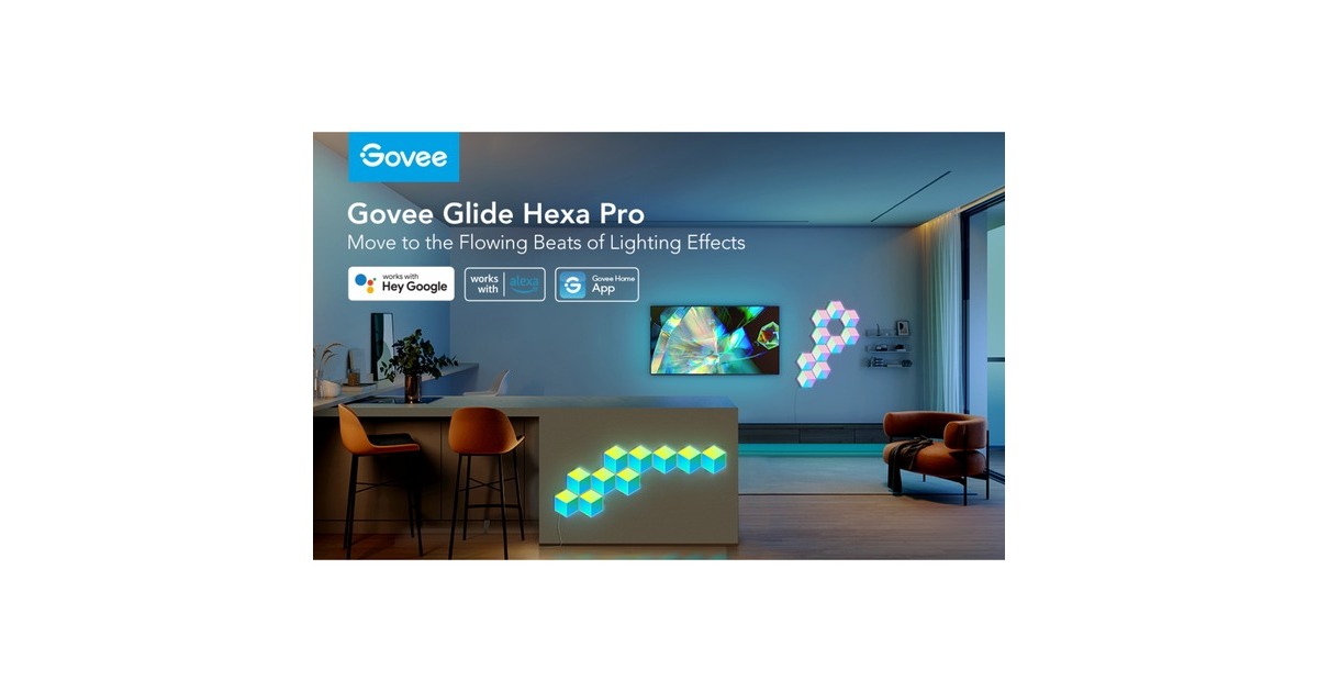 GoveeH6066 Glide Hexa Pro LED Light Panels - 10-pack sfeerverlichting  (RGBIC)