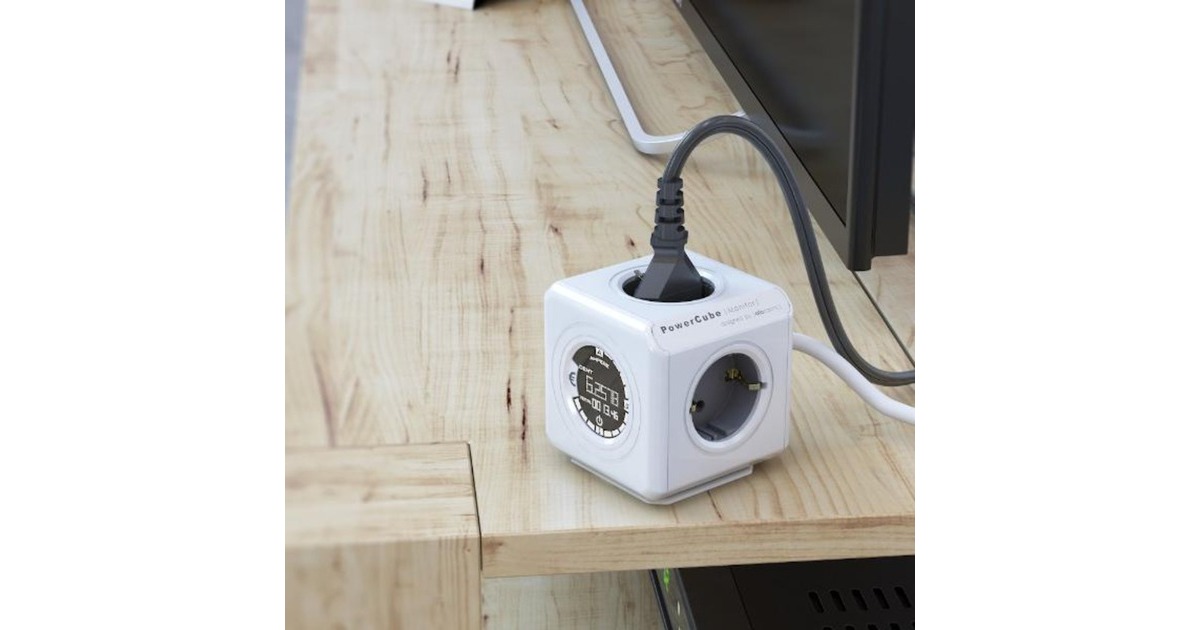 AllocacocPowerCube Extended | Monitor | stekkerdoos stekkerdoos  (Wit/grijs)