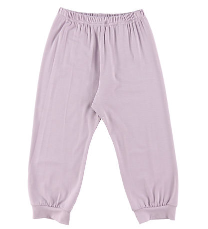 Joha Schlafanzug - Bambus - Off White/Lila m. Papagei
