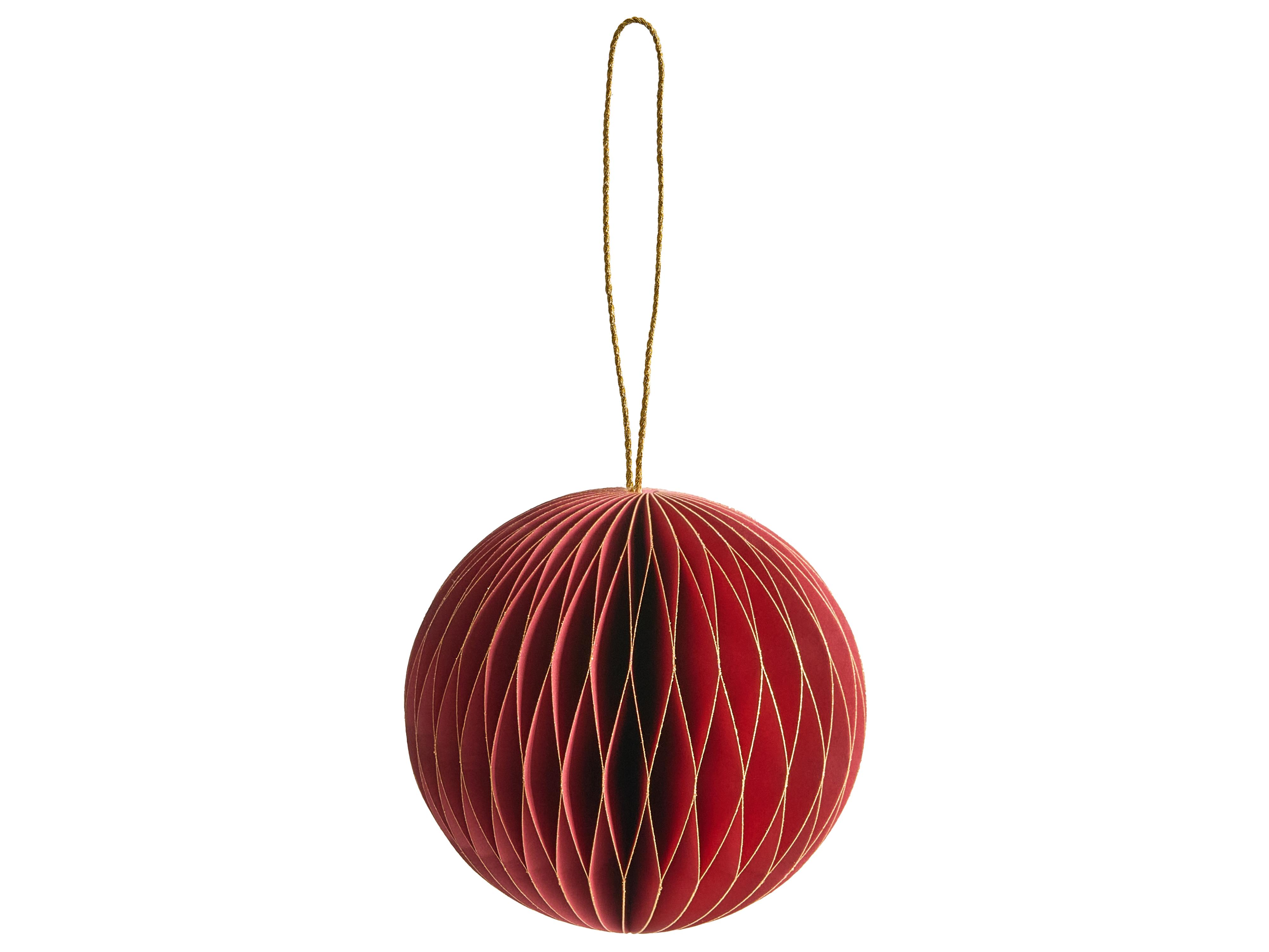 Set van 18 kerstornamenten SUSA Papier Rood