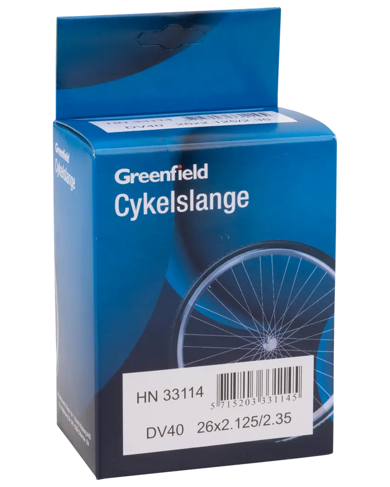Greenfield Cykelslange DV40 26 x 2,12-2,35