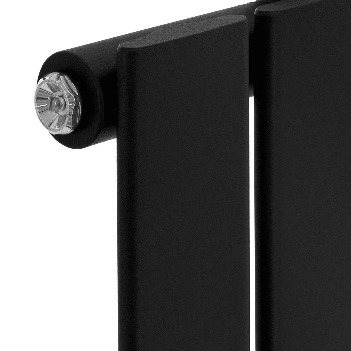 LuxeBath Stella designradiator, 260 x 14000 mm, matzwart, paneelradiator met middenaansluiting, enkellaags, vlak, verticaal, badkamerradiator, buisradiator, vlakke radiator, badkamerwandradiator