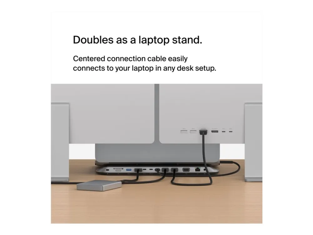 Belkin CONNECT Universal USB-C 11-in-1 Pro Dock - Dockingstation - USB-C - 2 x HDMI, VGA - 2.5GbE
