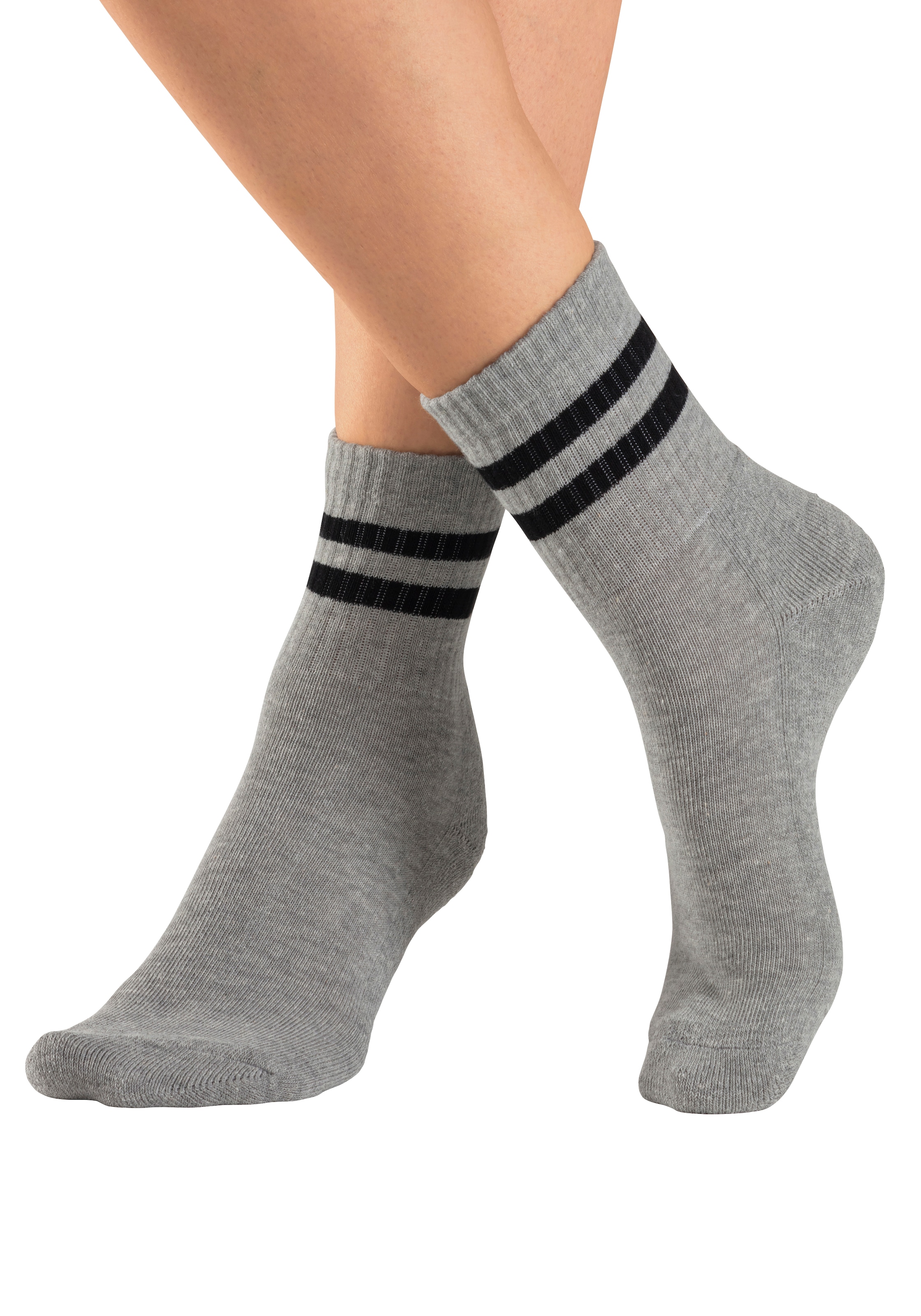 H.I.S Sportsocken Packung, 6 Paar tlg. klassische Tennissocken mit Streifen