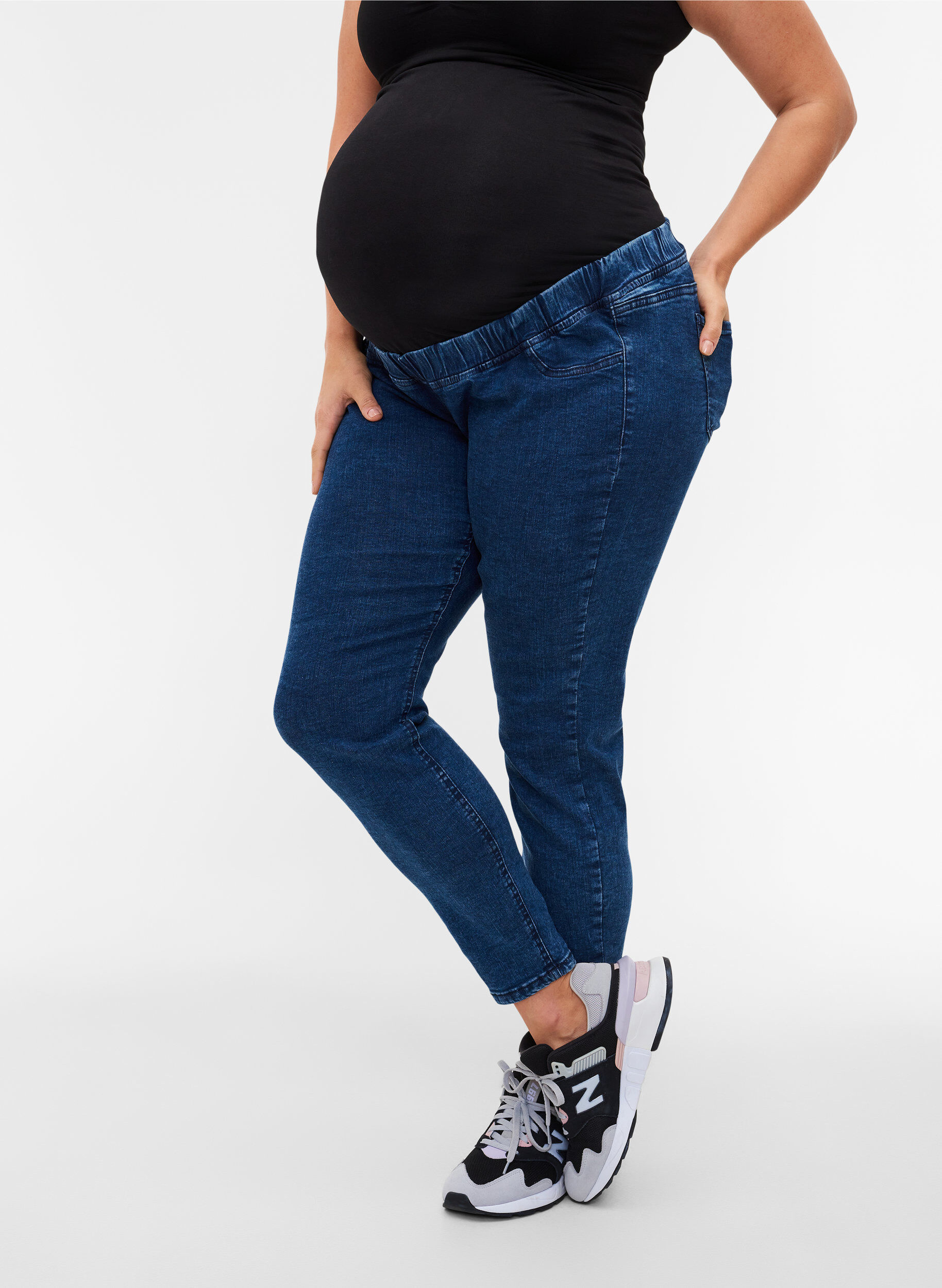 Graviditets jeggings med baglommer