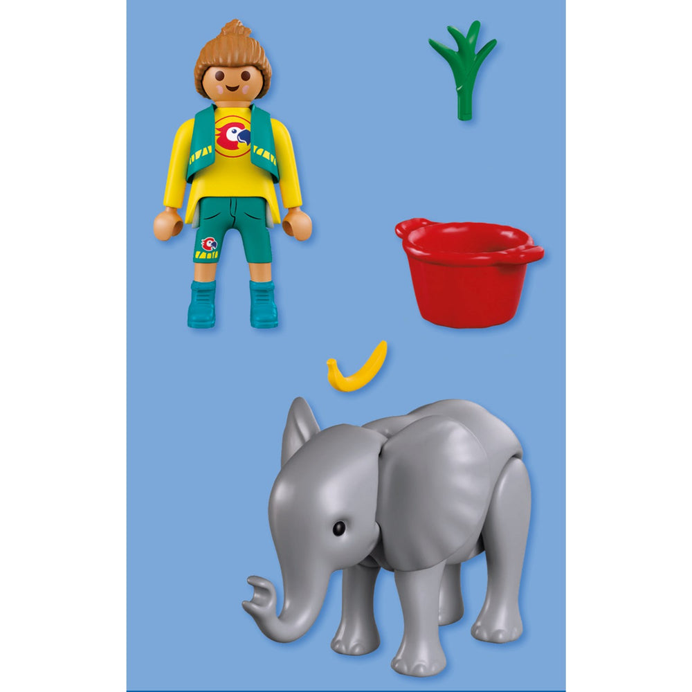Køb Playmobil® Zoo: Baby Elephant And Zookeeper