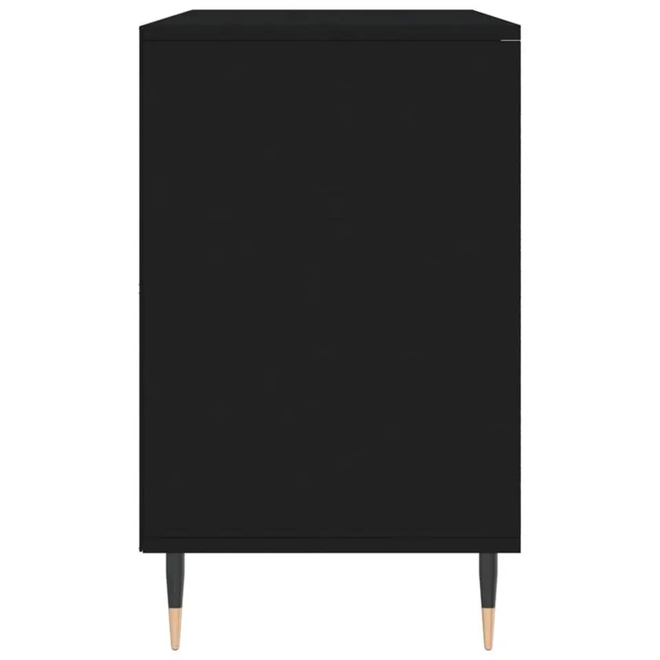 vidaXL - Schoenenkast 8 paar met metalen poten - Zwart - Hout - 102x36x60 cm