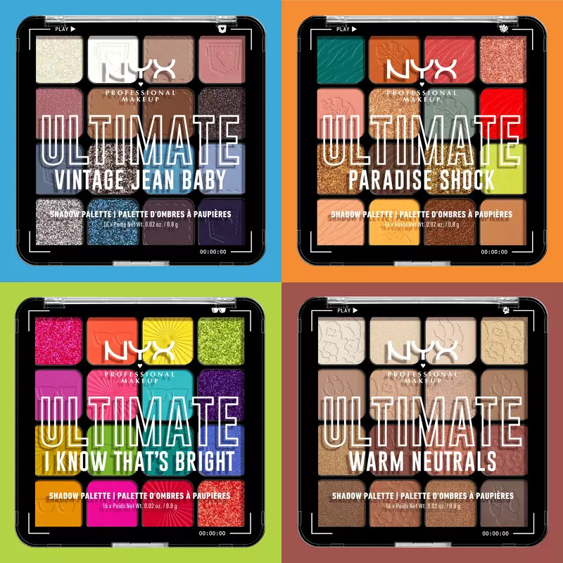 NYX Prof. Makeup Ultimate Shadow Palette 16 x 0,2 gr. - 04W I Know That's Bright