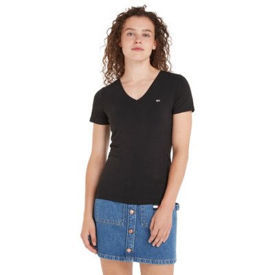 Tee-shirt à manches courtes femme Tjw Skinny Stretch V Neck TOMMY HILFIGER