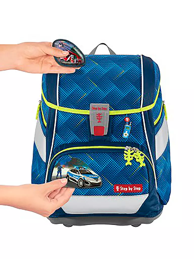 STEP BY STEP Schultaschen Set 6tlg 2in1 Plus Hero Tom blau