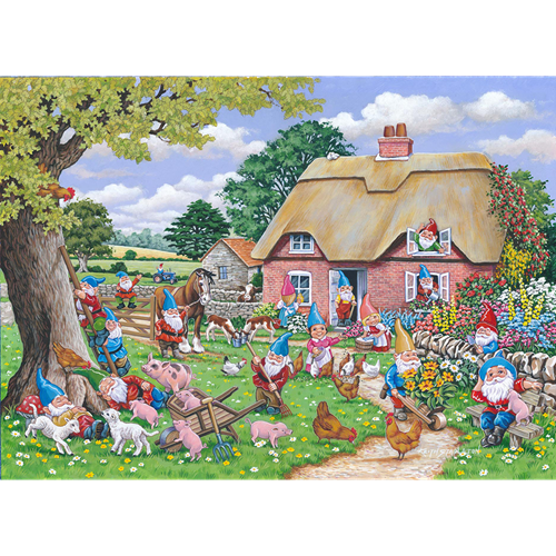 Ferme des gnomes big 500pc puzzle