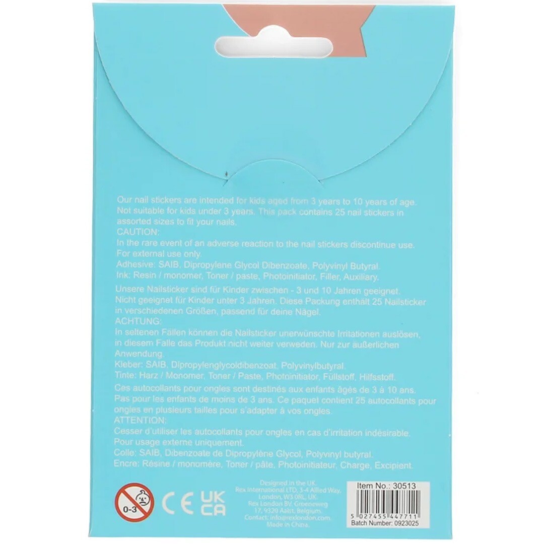 Rex london nagelstickers sausage dog