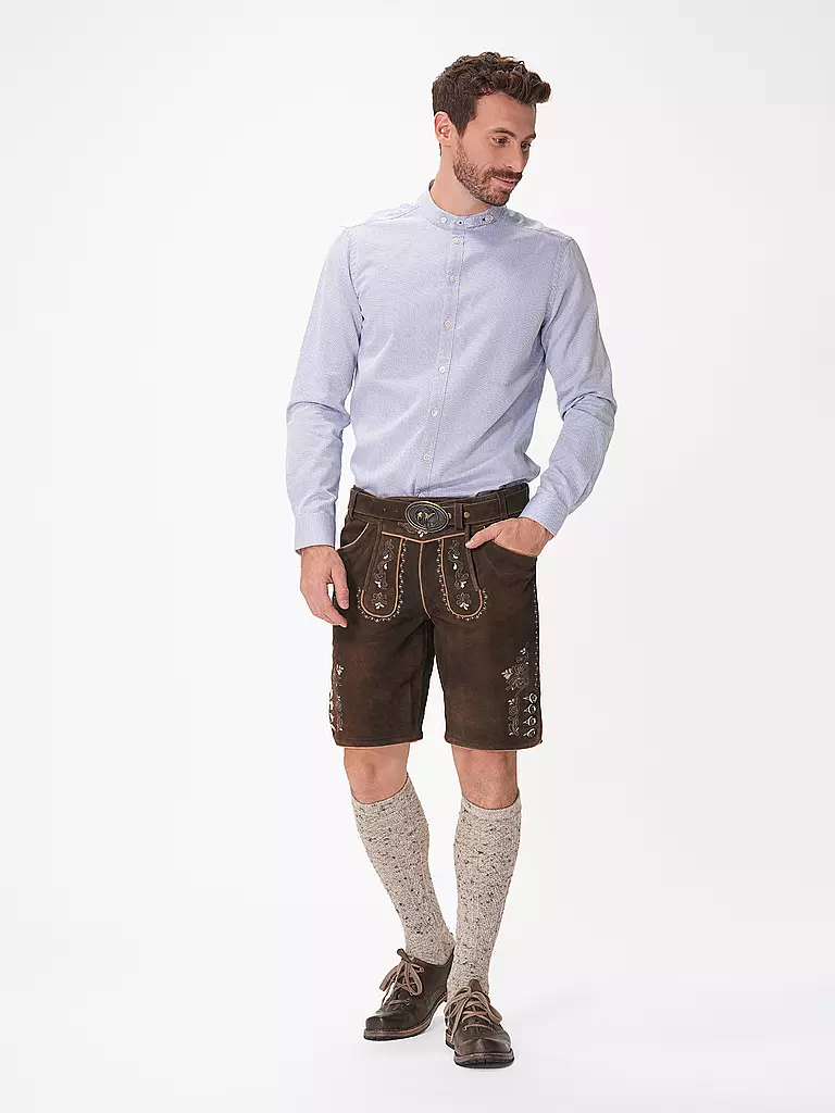 GWEIH & SILK Lederhose LEO braun