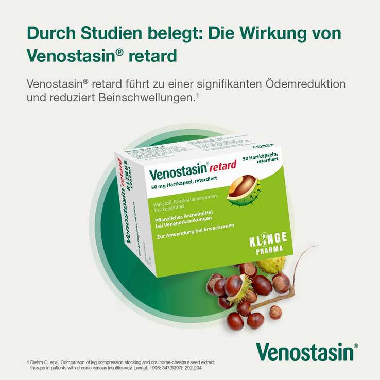 Venostasin® retard Kapseln mit Rosskastaniensamen-Trockenextrakt, 100 St