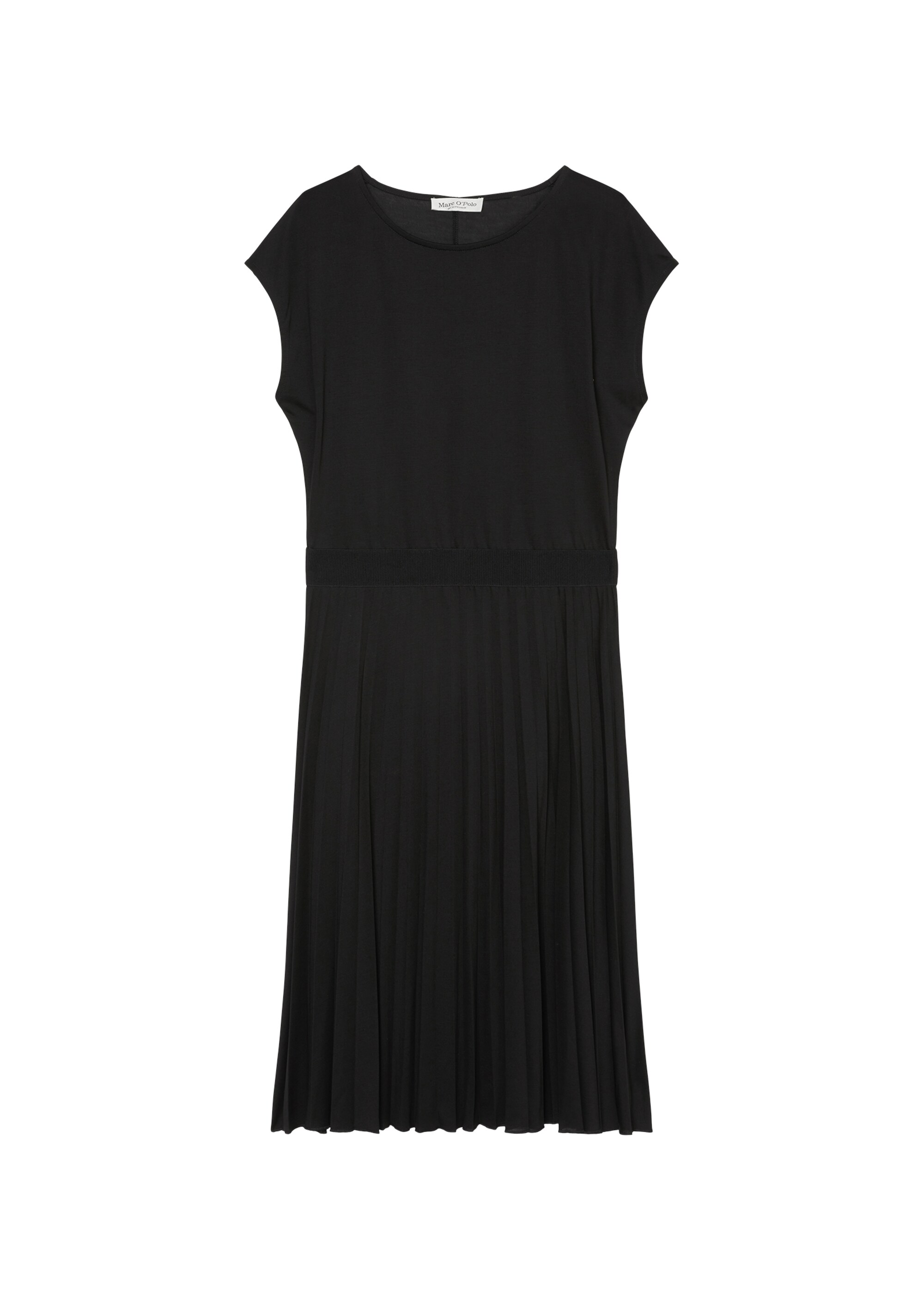 Jerseykleid mit elastischer Taille und plissiertem Rock