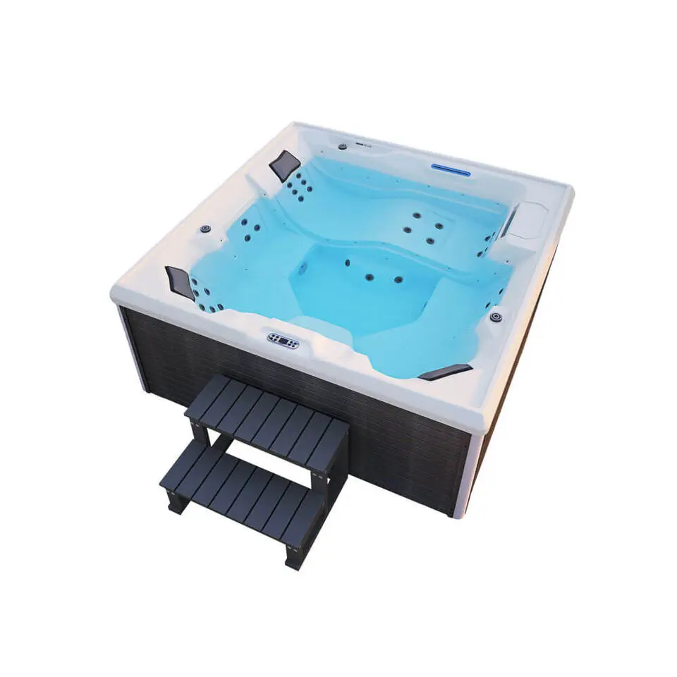HOME DELUXE Outdoor Whirlpool STREAM BIG Met trap en thermische afdekking