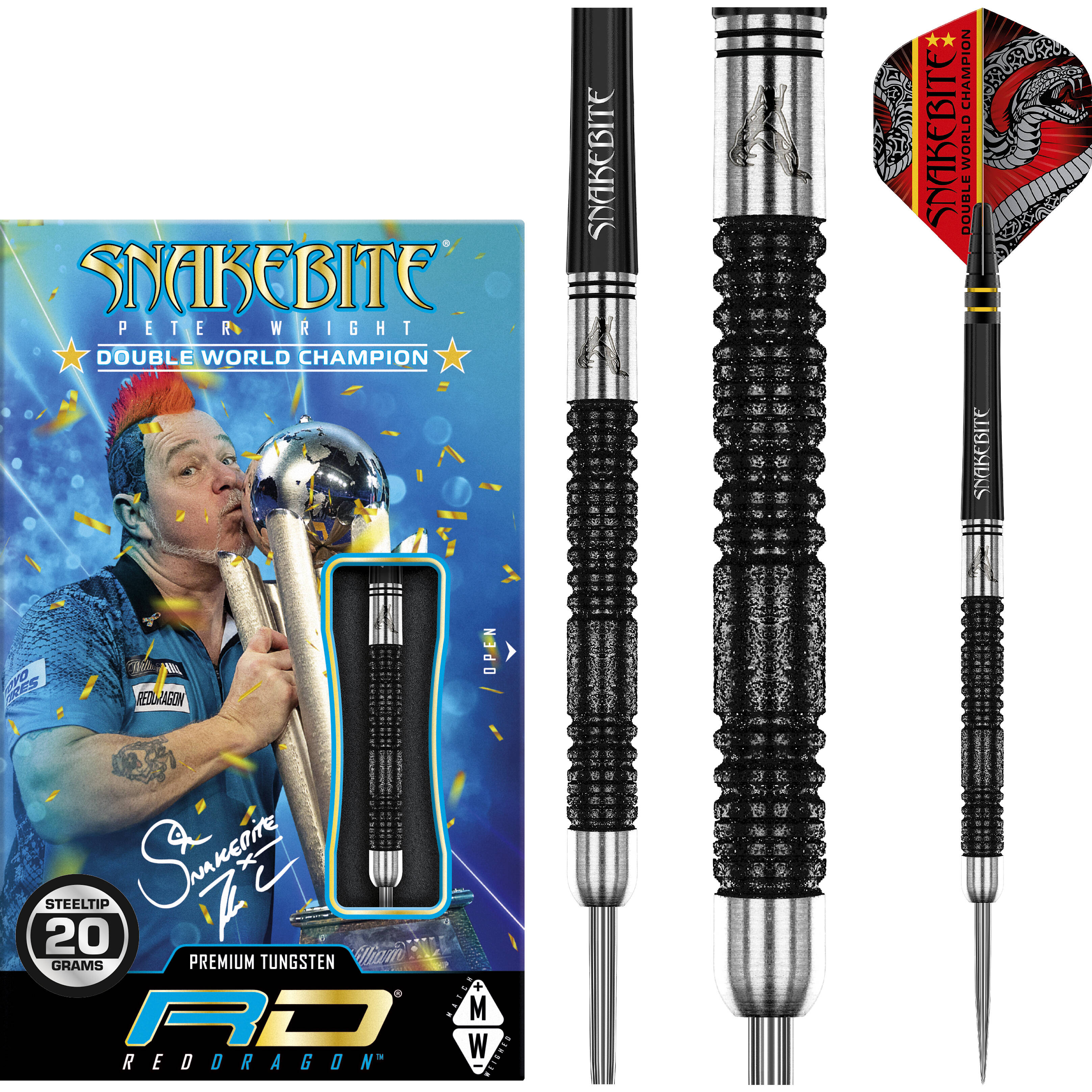 Red Dragon - Peter Wright - Euro 11 Element DWC Black - Steeldart