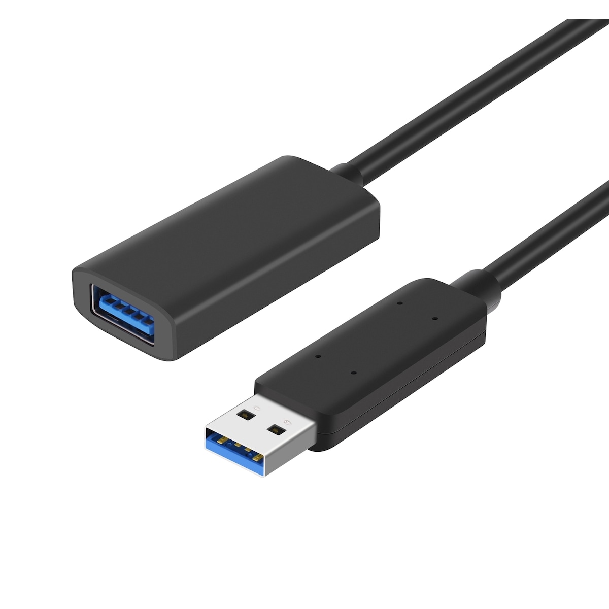 NÖRDIC Active 5m USB3.2 10Gbps USB-A skjøtekabel for Xbox, PS5, Oculus, skriver, skanner, Playstation, VR USB-forlengelseskabel