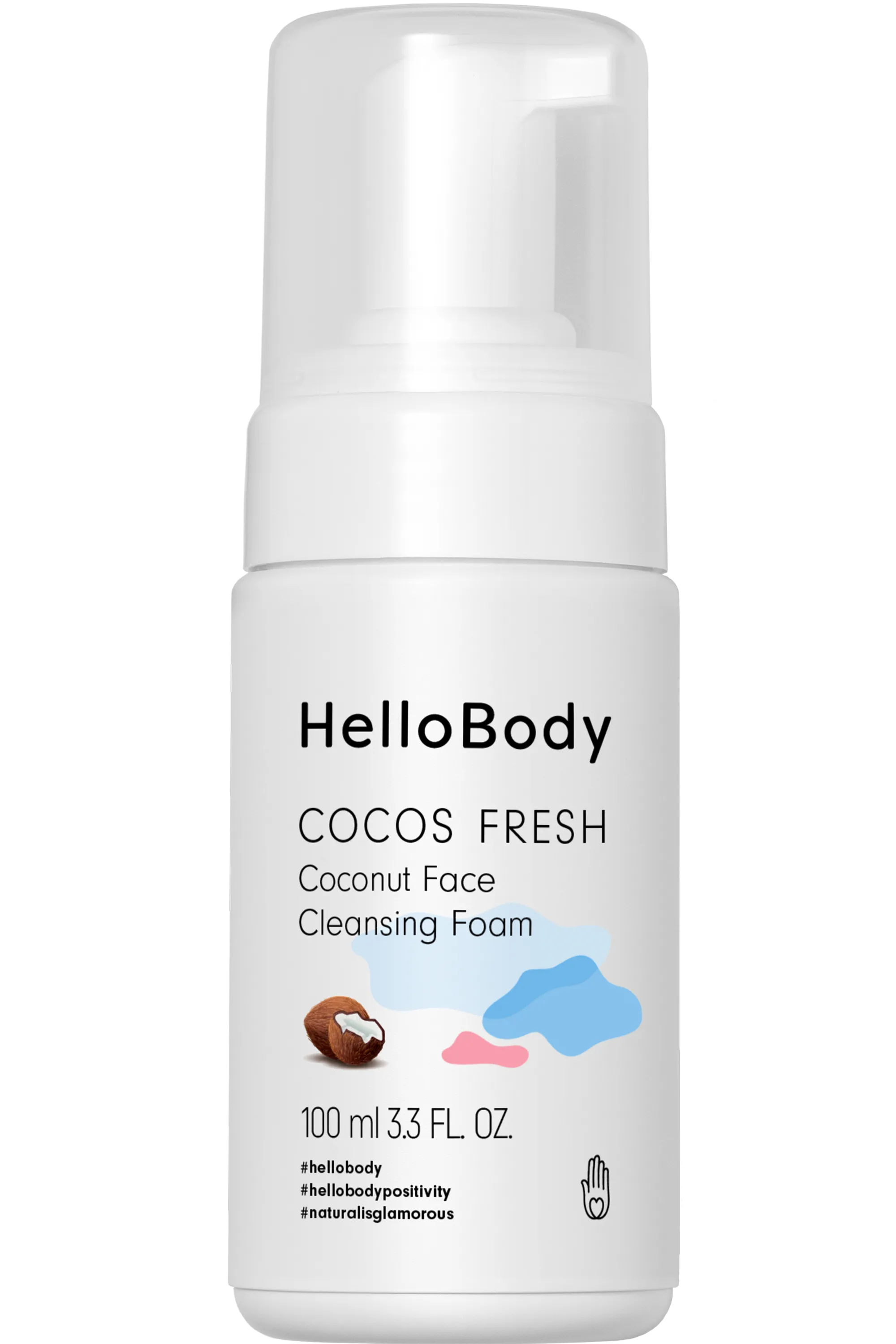HelloBody Mousse nettoyante visage Cocos Fresh-100 ml