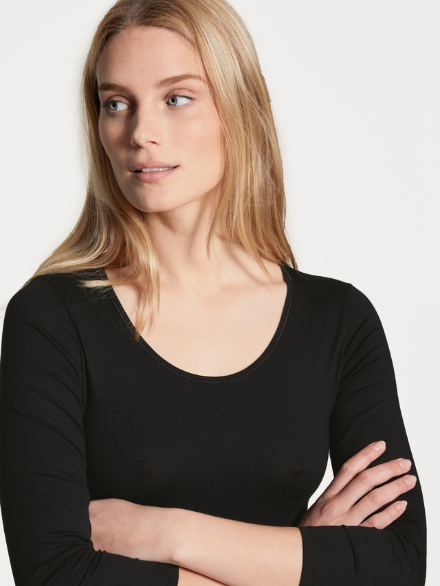 CALIDA Body »Natural Comfort«, 3/4-Arm, elastisch, Single Jersey, weich, Rundhals-Ausschnitt