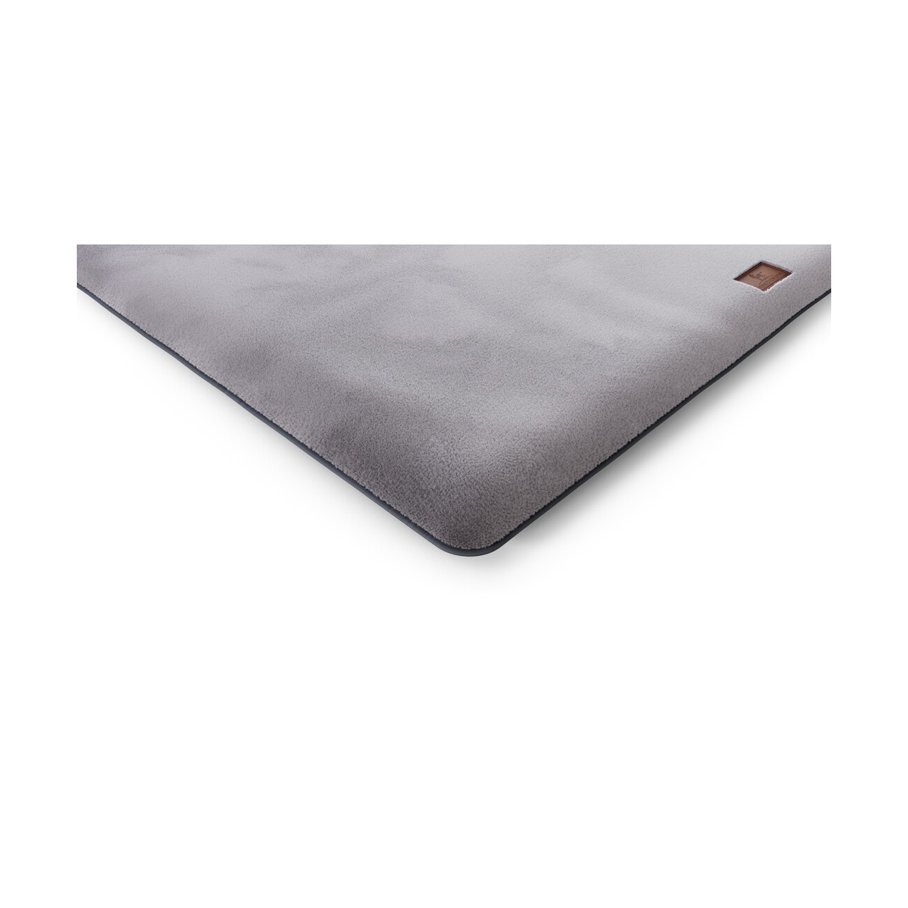 Knuffelwuff Kuschelige Hundematte Sunport aus weichem Kaninchen Fellimitat grau M-L