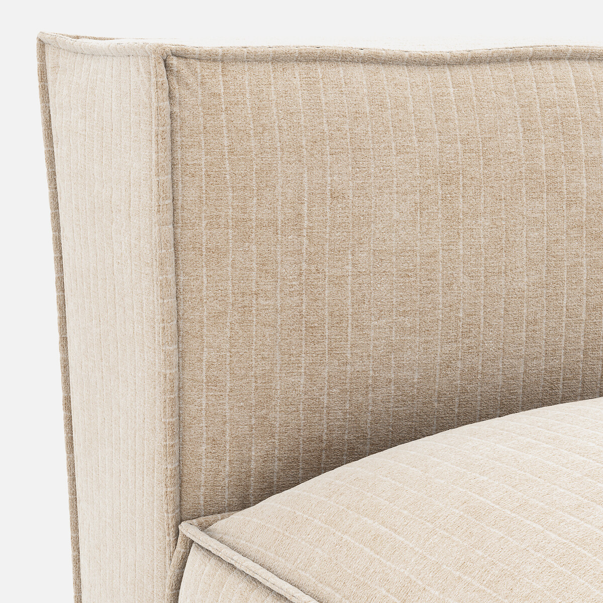 LA REDOUTE INTERIEURS<br>Sofá lounge, direito, veludo vintage, Seven