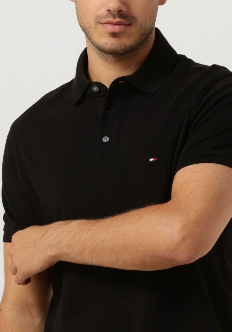 TOMMY HILFIGER zwarte tommy hilfiger polo core 1985 slim polo