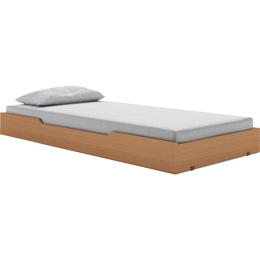 Etagenbett Valerian Buche massiv 90 + 140 x 200 cm Buche natur