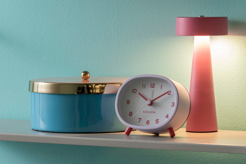 Alarm Clock Cheeky Oval KA6025LB Soft blue