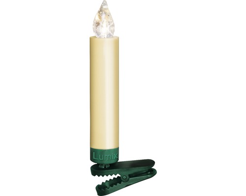 Set van 6 draadloze LED-kerstboomkaarsen, uitbreidingsset Krinner Lumix Superlight Mini, warm wit licht, inclusief timerfunctie en batterij.