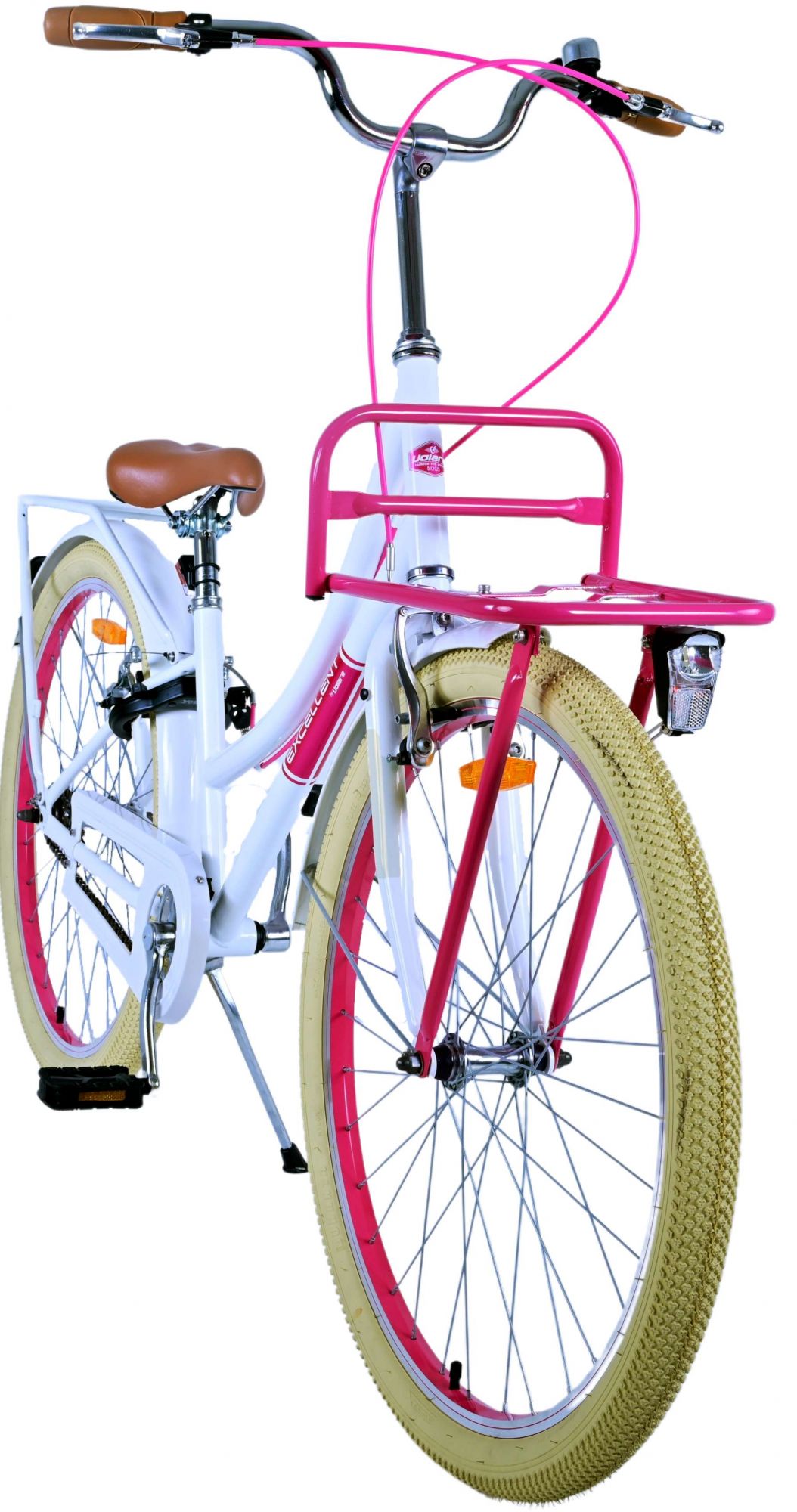 Kinderfahrrad Excellent für Mädchen 26 Zoll Kinderrad in Weiß