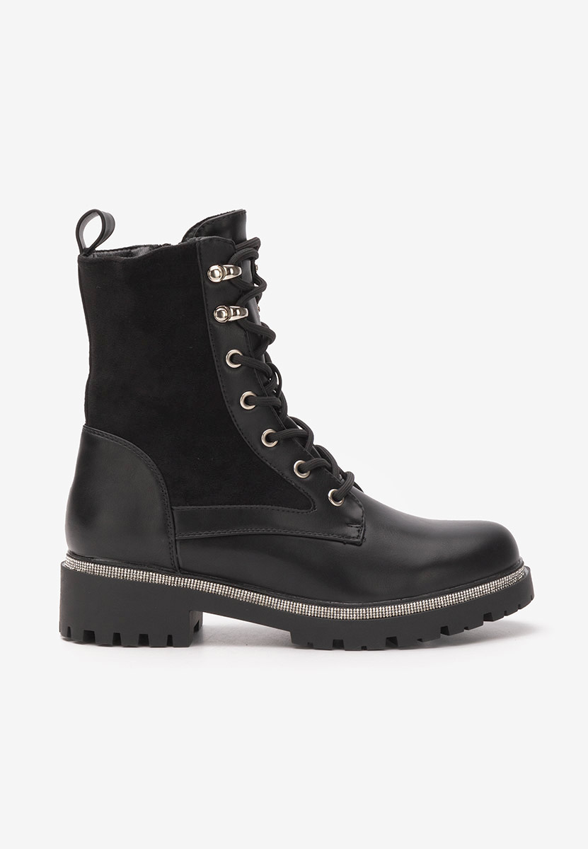 Bottines à lacets femme noirs Jordia