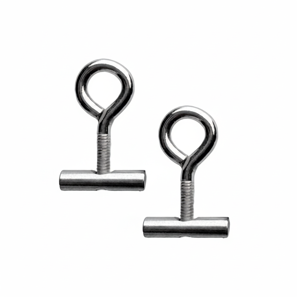 040parts 7 mm railstopper met schroefoog - set van 2