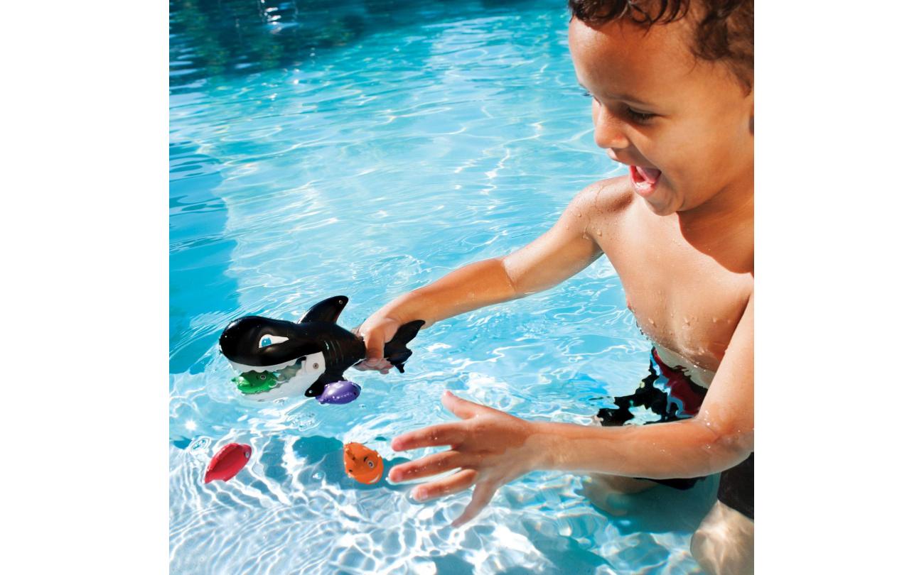SwimWays Gobble Gobble Guppies orka met 4 visjes