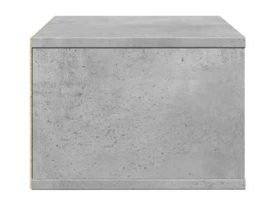 Support d'imprimante gris béton 40x32x22,5 cm bois d'ingénierie